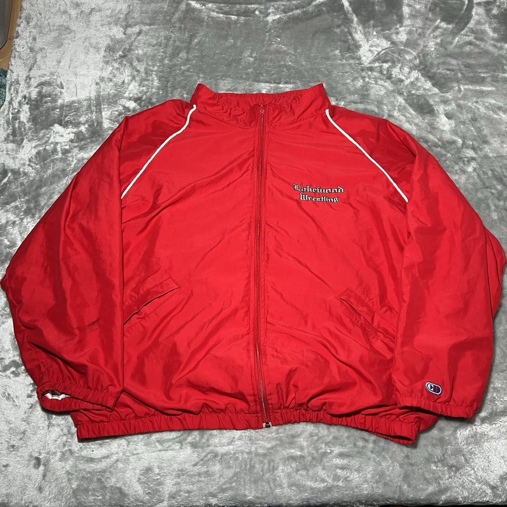 Lakewood High School Jacket Men Size 2XL Zip Up Vintage Made In USA Wrestling